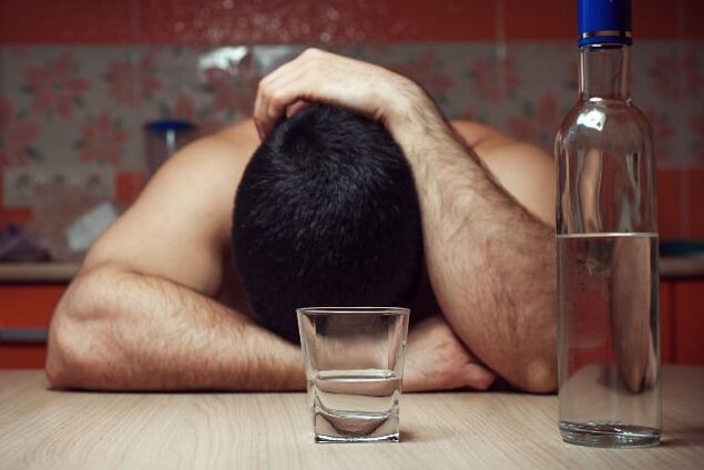 Male alcoholism, which has fatal consequences for the body