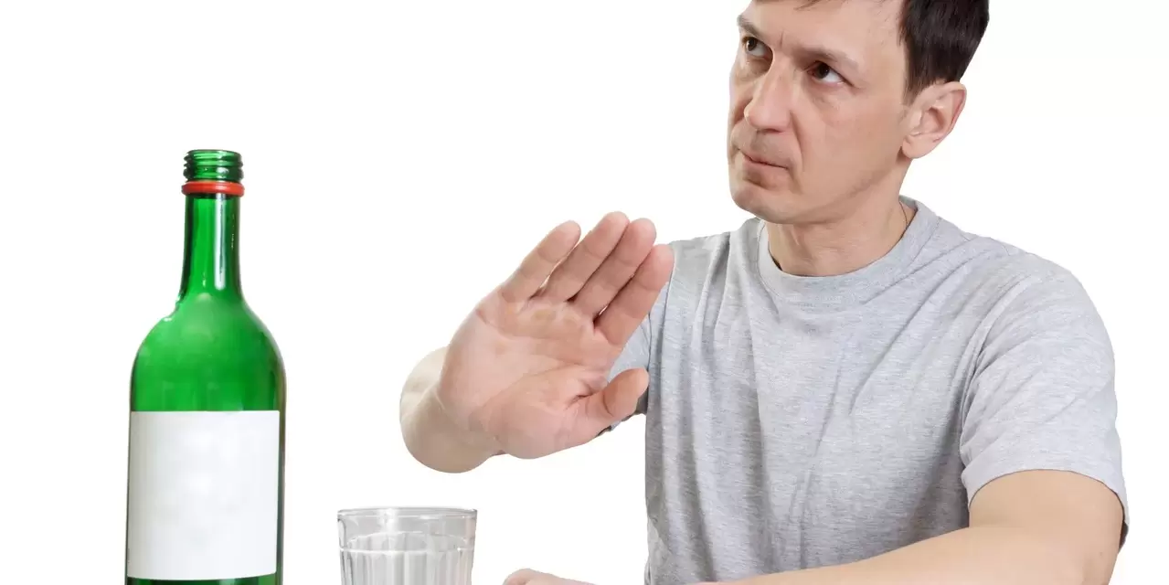 A man denies alcohol