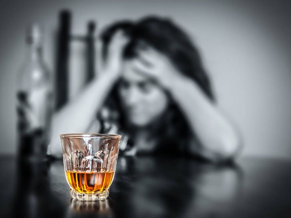 Constant stress makes a woman drink alcohol